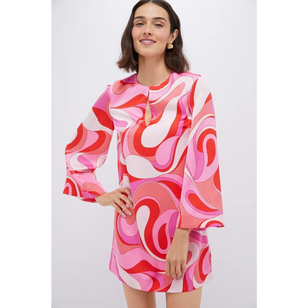 Tuckernuck Pink and Red Swirl Mini Dress